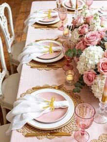 6/12pcs Butterfly Napkin Rings, Metal Butterfly Napkin Clips, Reusable, Suitable For Home Gatherings, Banquets, 3D Gold Ribbon Butterfly Napkin Clips, Suitable For New Year Table Decor, Party Holiday Supplies - Multiple Styles - View 10