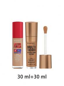 Rimmel [Bundle] Lasting Finish 35 Hour Foundation 200 Soft Beige 30 Ml + Multi-Tasker Better Than Filters Highlighter & Anti-Aging Primer 006 Medium Deep 30 Ml - 200 Soft Beige+006 Medium Deep - View 2