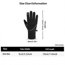 Men's Winter Touchscreen Waterproof Windproof Warm Gloves, Suitable For Running, Cycling, Driving, Hiking - Reflective AY11 - View 3