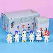 1件裝 Mofusand 海洋生物 Cosplay 貓咪公仔，精緻汽車與桌面裝飾品，甜美驚喜禮物（隨機款式） - 彩色 - 查看 6