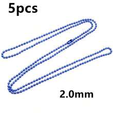 5件 65公分長 1.5-2.4mm 球珠鏈項鍊含連接件 DIY珠寶製作配件 - iron chains - 查看 24