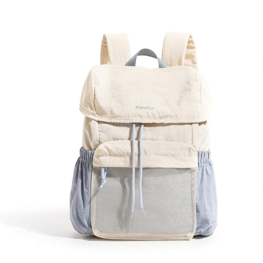 1 pièce Sac à dos de grande capacité pour étudiants pour l'école et les sorties en plein air - Bleu azur - Voir 1