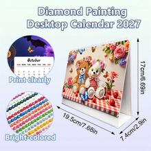 SNA Home Life Festival Party Supplies Decoration Items Holiday Calendar Office Supplies Personal Planning Supplies 2027 Happy New Year Desk Calendar Calendar Wall Calendar Room Decor Home Decor Supplies Office Desk Desktop Accessories Room Decor Apartment Decor Interior Design Bedroom Decor Gifts For Adults Diamond Painting Kits Drill DIY Crystal Rhinestone Mosaic Art Craft For Wall Decor Supplies Hobby Craft - TL-016-semi-finished Product-requires Self-application - View 7