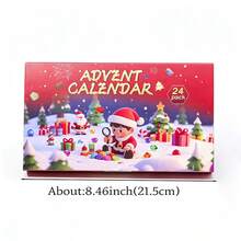 24-Day Christmas Countdown Advent Calendar With 24 Natural Raw Crystal Gemstones, Rock Mineral Specimen Assortment, DIY Collectible Educational Scienc - Christmas Countdown Box - View 2