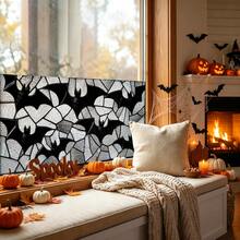 1pc Halloween Bat, Spider, And Ghost Privacy Window Film, Reusable PVC Electrostatic Adsorption Window Film, Suitable For Bathrooms, Bedrooms, Kitchens, And Home Decor. - Multicolor - View 4