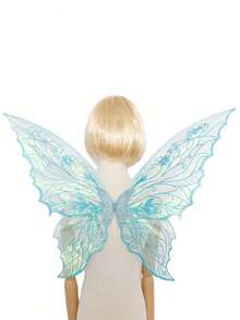 1pc Four-Leaf Gold Foil Butterfly Wings Prop Suitable For All Kinds Of Holiday Dress Up Party Bar Cosplay Halloween Wings - Multicolor - View 2