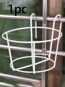 1/2/3pcs Fashionable Round Metal Hanging Planters, Suitable For Balcony, Garden And Indoor Decoration, Can Be Used For Hanging Racks To Plant Succulents And Green Plants, 6.2 Inches - Multicolor - View 12
