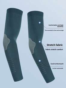 1/2/4 Pairs Unisex Ice Silk UV Protection Over-The-Knee Leg Warmers, Thin Leg Warmers For Spring/Summer/Autumn, Sports Cycling Leg Sleeves With Cooling Effect - Multicolor - View 8