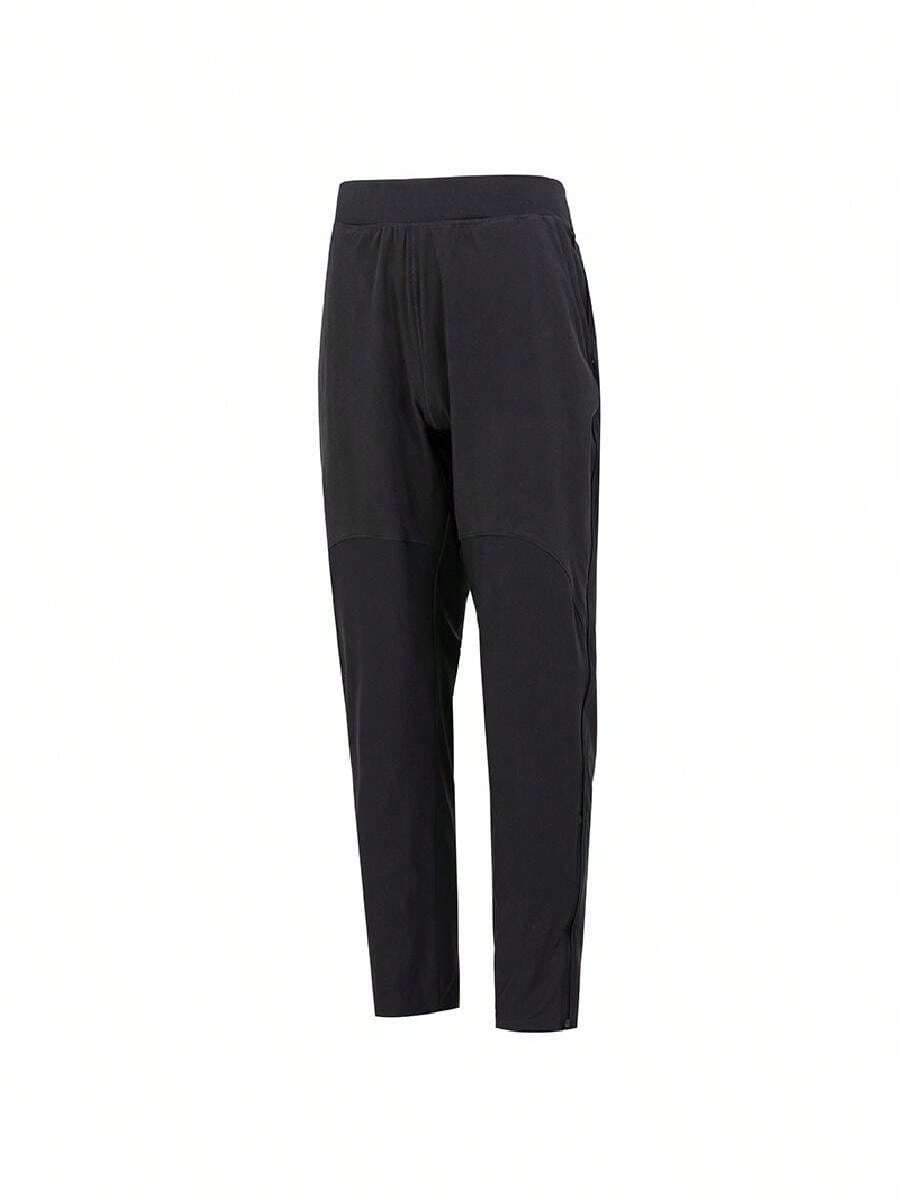 Under Armour Men's Outdoor Long Pants UA QUALIFIER RUN 2.0 PANT Knit Straight Leg Casual Training Pants 1366271-001 - Black/Black - View 1