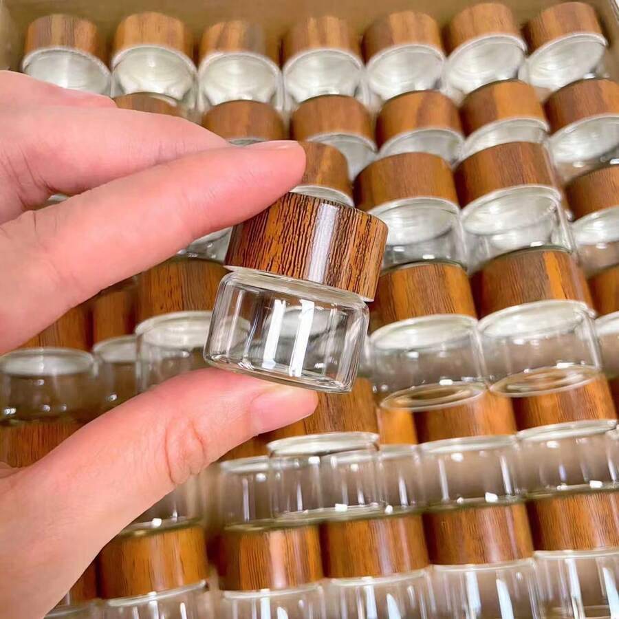 迷你玻璃密封茶罐,便攜式咖啡粉儲存罐,便攜式分裝瓶 - 查看 1