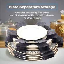 Non-Stick Bottom Pad, Flat Pan Protection Pad, Flat Pan Layer Pad, A 12-Piece Set With 3 Different Sizes, Flat Pan Layer Protection Pad, Flat Pan Stacking Protection Pad, Flat Pan Pad With Anti-Slip Function, Preventing Scratches Or Marks When Stacke - Multicolor - View 7