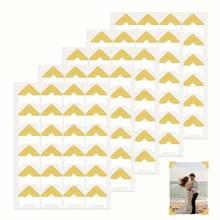 120 buah Stiker Sudut Foto Emas, Stiker Sudut Bingkai Foto Perekat Sendiri, Cocok untuk Scrapbook, Album Foto, Dekorasi Buku Harian, Menempelkan Sudut Foto, Kerajinan Tangan DIY - Satu-Ukuran - View 1