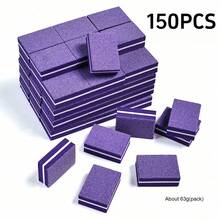 100 piezas de bloques pulidores de uñas mini, adecuados para uñas acrílicas y naturales, bloques de pulido de gran capacidad de 100/180 granos, limas de uñas profesionales para manicura - Rosa - Ver 24