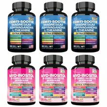 Miriyalyad Rhodiola Valerian Root Cortisol Relief Capsule Pack Paired With Chasteberry Ceylon Cinnamon Inositol Berberine Formula,  Vegan Supplement Bundle For Daily Stress Reduction & Hormone Maintenance - 3套 - 查看 8