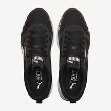 PUMA R78 Unisex Color-Block Retro Durable Low-Top Casual Shoes Black And White - Black and White - View 4