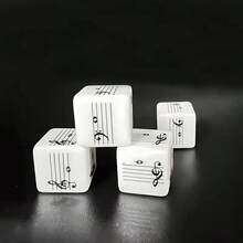OUMINGYQ 4pcs Music Staff Dice, 2 Pairs Musical Note Dice, Fun Music Theory Learning Tool For Music Notation Knowledge - Staff Dice - View 8