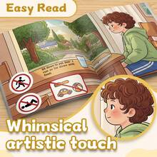 Children's Self-Protection Safety Story Book Set, Children's Personal Safety Picture Books, Early Learning Education Reading Books For Daily Danger Awareness, Suitable For 3+ Preschool Children - Children's Security Picture Books - View 11