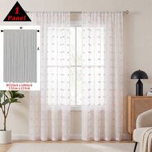 1 pièce ou 2 pièces, rideau transparent minimaliste à pois rose clair avec pompons COSENNATUR, rideau de cuisine, poche à tringle, facile à accrocher, léger et doux, tissu en polyester, utilisation toute saison, lavable, plusieurs tailles et scènes applicables, convient pour la chambre, le salon, la cuisine, la salle à manger, la salle de bain, le bureau, la terrasse extérieure, la chambre de princesse, la décoration de la maison pour la saison des mariages - Rose pâle - Voir 19