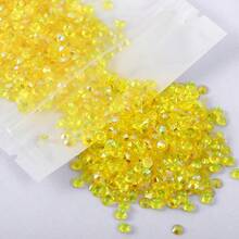 YONGNING 多色透明 AB 樹脂非熱熔水鑽 3-5mm 平底樹脂水晶 DIY 裝飾套組 - 3mm 3100pcs - 查看 5