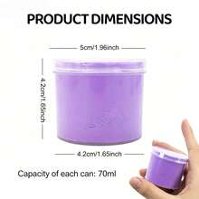 1/2/3/5 PCS DIY Slime Kit, Colorful Stretchy Non-Sticky Slime Set, Mess-Free Sensory Play Toy, Stress Relief Creative Activity Gift For Boys & Girls Ages 3+ - Multicolor - View 2
