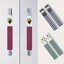 Thick Double-Sided Printed Fridge Handle Covers,Anti-Slip Oil-Proof Kitchen Appliance Handle Protectors,Tain Resistant,Cute Simple Decor For Refrigerator Dishwasher Oven Microwave,Soft Hand Grips, Perfect Mother's Day&Graduation Gifts,Trave Must-Have - Multicolor - View 2