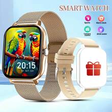 Jam Tangan Pintar Layar Sentuh Penuh HD 1,83 Inci Baru, Unisex, Mendukung Panggilan/Jawab Telepon, Tali Baja, Pedometer, Penghitung Kalori, Berbagai Mode Olahraga, Pengingat Pesan dan Pengingat Panggilan, Jam Tangan Pintar Multifungsi, Jam Tangan Pintar Olahraga, Kompatibel dengan Sistem Android/IOS, Pilihan Hadiah Natal - MultiWarna - View 14