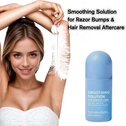 2026 Spring & Summer Hot Ingrown Hair Roll On Bikini Area, & Underarms, Bump Stopper With Salicylic, After Shave Repair Serum Smoothing Skin Texture, 50ml (1.69 Fl Oz) Gentle Skin Care Treatment Women