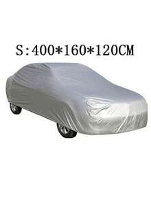 1 Set Waterproof & UV-Resistant Car Cover - Full Protection Against Dust & Snow For Sedans, SUVs And Trucks, With Storage Bag - Silver - View 19