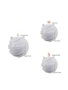 SILIKE LUFEI 1件/3件 矽膠模具 3D螺旋球樹脂蠟燭模 幾何肥皂蠟矽膠模 DIY香氛手工模具，居家婚禮宴會裝飾 - 白色 - 查看 11