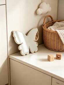 1pc Butterfly Mirror Ornament, Can Be Used As Hanging Decoration, Suitable For Baby Room, Newborn Essentials, Room Decor, Girls Room Decor, Newborn Must-Have Items - Multicolor - View 8