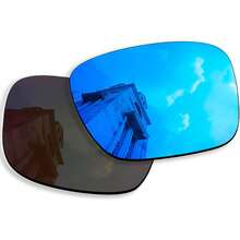 4 Pairs Polarized Replacement Lenses For , Anti-Scratch & Impact Resistant - Retro Black + Silver + Blue + Fire - View 8