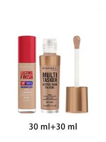 Rimmel [مجموعة] كريم أساس يدوم 35 ساعة، درجة 100 عاجي، 30 مل + برايمر متعدد الاستخدامات "بيتر ذان فلترز" معزز للإشراقة ومُضاد للشيخوخة، درجة 003 فاتح، 30 مل - 100 عاجي + 003 فاتح - مشاهدة 2