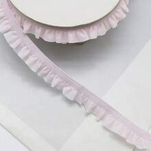 5碼多色抓皺彈性蕾絲刺繡布飾邊 DIY 頭飾衣飾家居裝飾配件 1cm寬 - 多色 - 查看 8