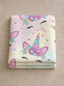 1pc Customized Photo Blanket, Personalized Bed Blanket, Can Print Name, Personalized Blanket, Cute Blanket, Comfortable Blanket, Home Gift, Birthday Gift, Christmas Gift, Personalized Gift, Gift For Son/Daughter, Gift For Friend - Style 1 - View 6