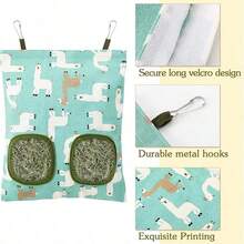 Rabbit Hay Feeding Bag, 3-Hole/2-Hole Design, Bite-Resistant, Guinea Pig Hay Storage Bag - Large Capacity, Easy To Clean - Cute Design, Small Pet Feeding Bag, Suitable For Guinea Pigs, Rabbits And More - View 7