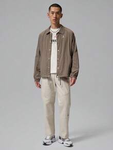 Jordan Men's AS BRK LTWT GFX SHELL JKT Woven Hoodless Jacket II5319-040 - Khaki - View 6