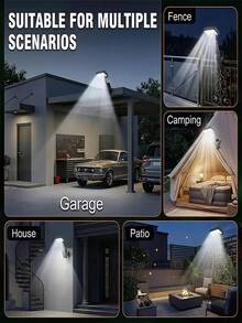 2pcs Adjustable Solar Clip Lights RGB 4 Color Changing Solar Outdoor Spotlight With Remote Control, All-Weather IP65 Waterproof Auto Charging Solar Landscape Lights, Suitable For Fence, Tree, Patio, Backyard Decoration - IP65 Standing Floor Lamp With 4-color Light - View 8