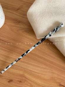 1PC Korean-Style Acetate Hair Stick, Minimalist Vintage Updo Hairpin, Versatile Daily Hair Accessory, Modern Simple Hair Stick For Women - Multicolor - View 10