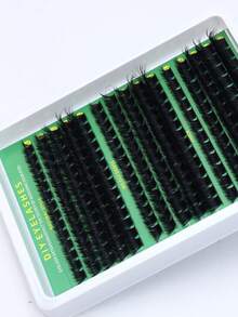 Tufos de Cílios Postiços Individuais Segmentados DIY de Volume Super Espesso com Densidades Mistas, 120+150+200P, Curvatura D, Efeito Fofo e Dramático, com Ferramentas de Cílios Grátis - D - Visão 5