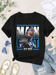 Men T-Shirts - 黑色 - 查看 7