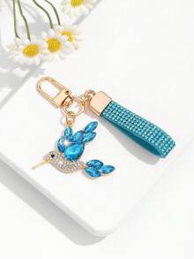 1pc Fashionable European And American Luxury High-End Exquisite Creative Versatile Bird Hummingbird Keychain Bag Pendant Accessory, Suitable For Women's Car Key Bag Pendant Accessory And Holiday Gift - Multicolor - View 9
