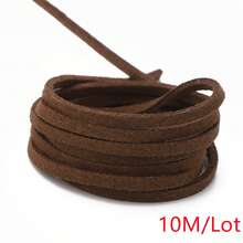 WGRXIRANYKM 5/10/20M Korean Velvet Leather Cord Double-Sided Velvet DIY Handmade Jewelry Accessories Woven Bracelet Necklace Rope - Korean Wool Yarn - View 29