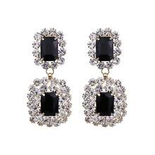 1 Pair Elegant Drooping Green Protein K9 Glass Gemstone Stud Earrings, Gold-Plated Copper Base, Perfect For Daily Wear, Weddings And Parties, Fashion Clip Earrings, Glass Gemstone Earrings, Novel Earrings - Style 1 - View 23