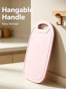 1/4pcs Macaron Color Plastic Cutting Boards, Kitchen Chopping Boards With Hanging Handle And Juice Groove, Easy To Clean, Suitable For Meat, Fruit And Vegetable Processing, Ideal For Daily Cooking - View 3