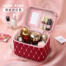 Makeup Organizers & Display Cases - Small Portable Empty Case - Wine Red - View 6