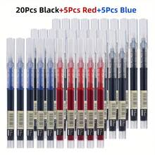 30 Stücke 0,5 mm Schnelltrocknende Flüssigtinte Neutralstifte, Schwarz Blau Rot Schüler Büro Schreib Hausaufgaben Prüfungs Unterzeichnungsstifte, Schüler Schreibwaren, Schulbedarf, Geeignet für Büro Schreibwaren, Schulklassenzimmer Nutzung, Schulbedarf, Schulanfang Essentials, Schulanfang Saison, Schulanfang Geschenke, Belohnungsgeschenke, Schulanfang Saison, Schulanfang - Mehrfarbig - Übersicht 1