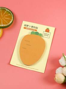 2pcs Cute Carrot Sticky Notes Stickers, Creative Cartoon Alien Handbag Notebook Label Stickers, Student Memo Classification Index Stickers, Highly Attractive Memo Paper, Ideal Choice For Reminders And Study Notes - one-size - View 9