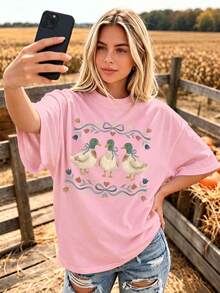 Women T-Shirts - Pink - View 3