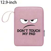 Don'T Touch My Pad Lanyard Portable Anti-Fall Anti-Shock Zipper Closure Easy Fashion 10.9Inch/12.9Inch For Ipad Pouch Daily Commute Office Universal - Multicolor - View 19