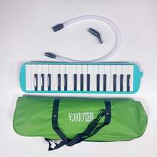Melódica de 32 teclas, con boquilla, instrumento de teclado de piano de aire, incluye estuche de transporte - Multicolor - Ver 15